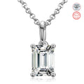 1.0ct D Color VVS1 Moissanite | 18K White Gold Plating over S925 Sterling Silver