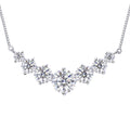 1.7ct to 5ct Moissanite Pendant Necklace in 18K Gold-Plated S925 Sterling Silver