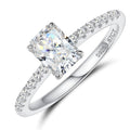 1.5ct 2ct Radiant Cut Moissanite Diamond Engagement Promise Ring for Women