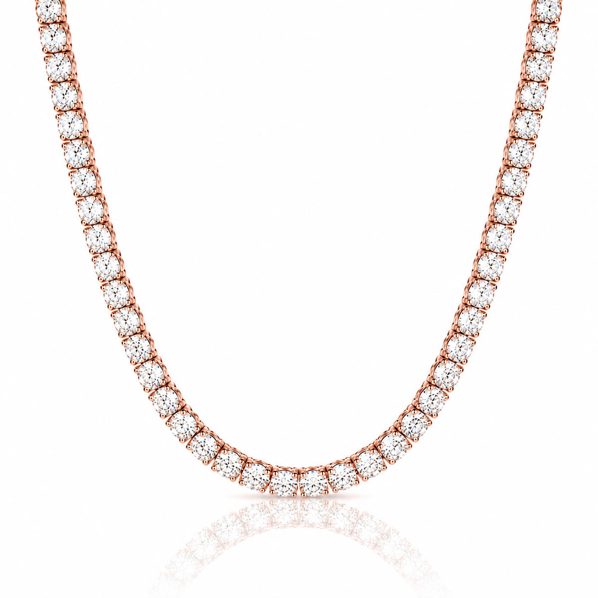 VVS1 D Moissanite Tennis Chain | 18K Gold Plated | S925 Sterling Silver | GRA Certified